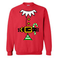 Christmas Green Elf Suit Costume Crewneck Sweatshirt