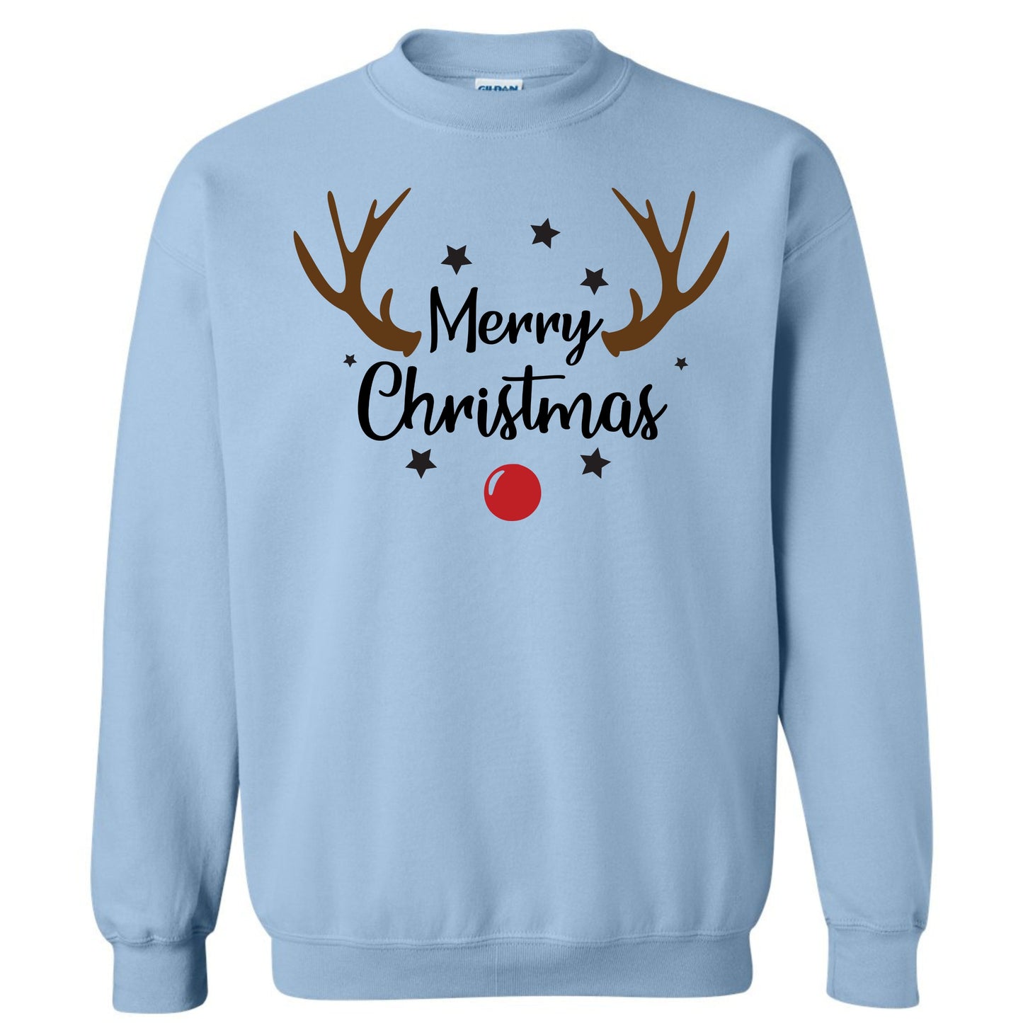 Merry Christmas Reindeer Costume Crewneck Sweatshirt
