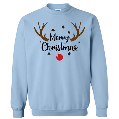 Merry Christmas Reindeer Costume Crewneck Sweatshirt
