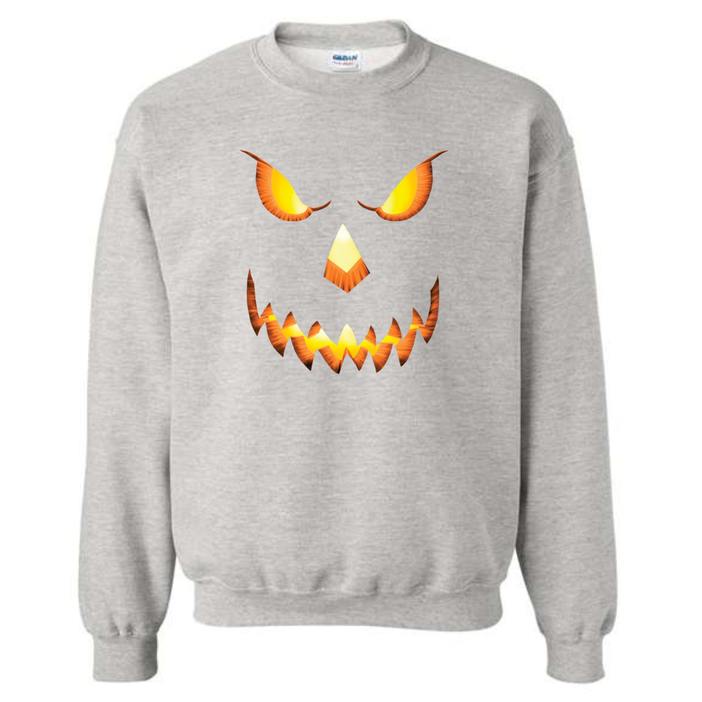 Halloween Pumpkin Head Crewneck Sweatshirt