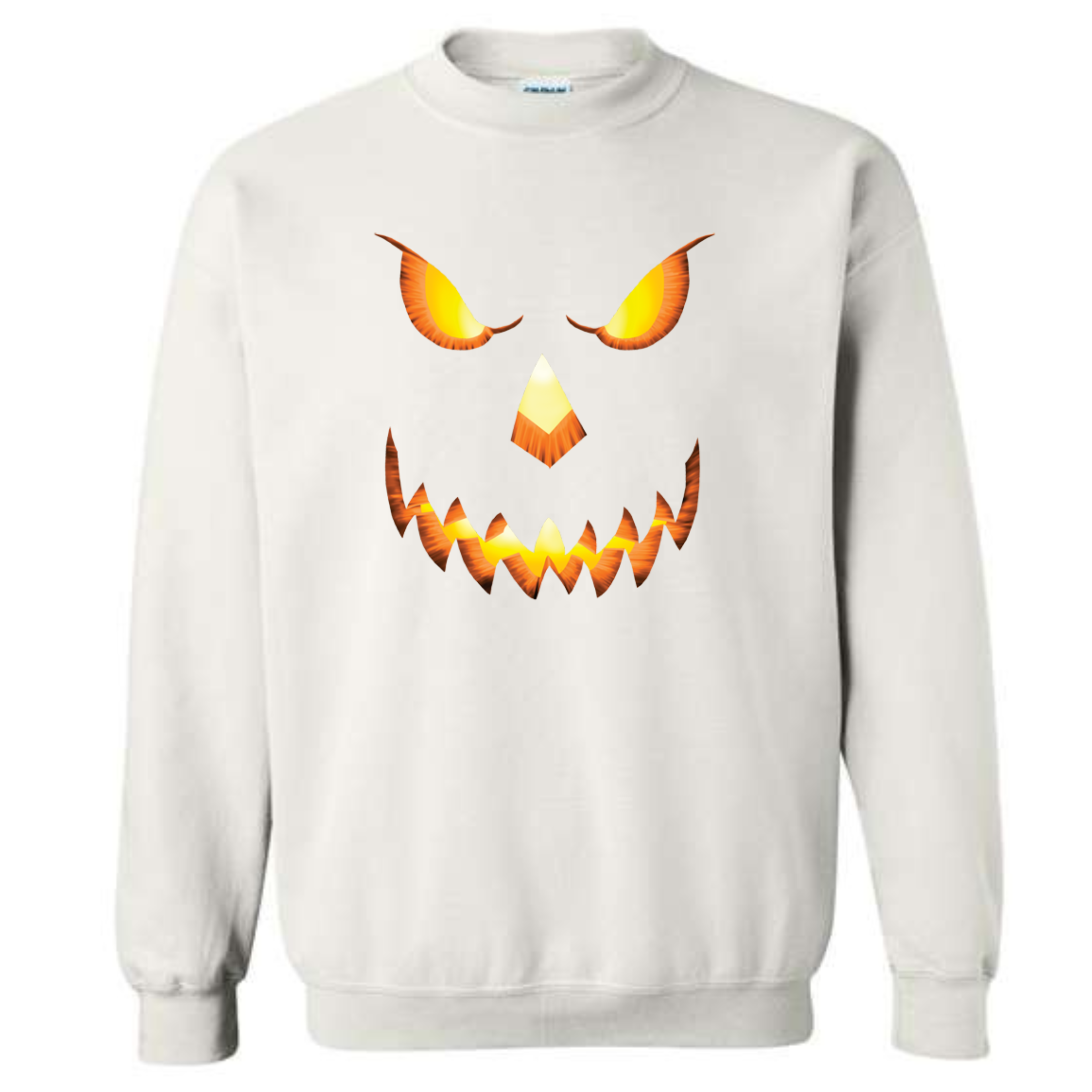 Halloween Pumpkin Head Crewneck Sweatshirt